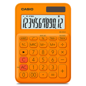 CALCULADORA CASIO 12 DIGITOS (MODELO MS-20UC-RG)