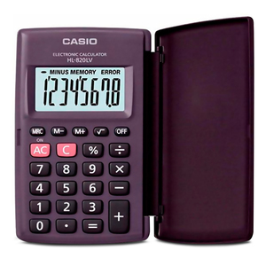 CALCULADORA CASIO 8 DIGITOS (MODELO HL-820LV-BK)