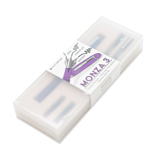SET PLUMA FUENTE MONZA 3U COLOR MORADO