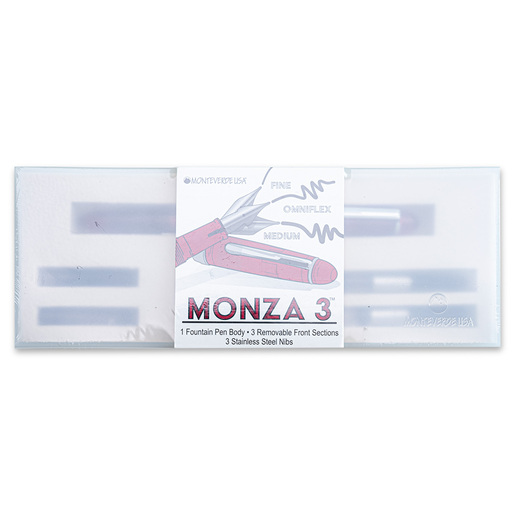 SET PLUMA FUENTE MONZA 3U COLOR ROJO