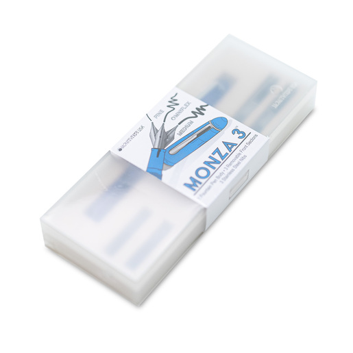SET PLUMA FUENTE MONZA 3U COLOR AZUL