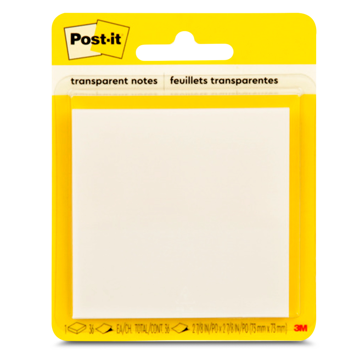 NOTAS ADHESIVAS POST-IT 2.87X2.87P (TRANSPARENTE)