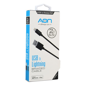 CABLE AON USB A A LIGHTNING 2MTS  AO-CB-1000 CABLE AON USB A A LIGHTNING 2MTS  AO-CB-1000