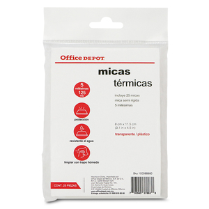 MICA OFFICE DEPOT CARNET 25U (5 MILESIMAS, SEMI MICA OFFICE DEPOT CARNET 25U (5 MILESIMAS, SEMI