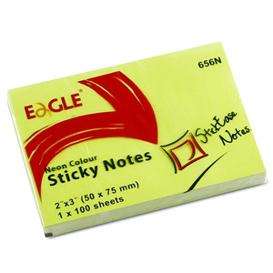 NOTAS ADHESIVAS EAGLE 2P X 3P (NEON, 100H) NOTAS ADHESIVAS EAGLE 2P X 3P (NEON, 100H)