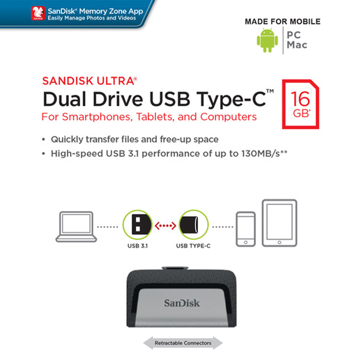 MEMORIA SANDISK USB TIPO C 32 GB SDDDC2-032G-G46