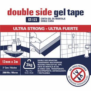 CINTA DOBLE CONTACTO STUDMARK (GEL) 1/2P (12MM X 3MTS) CINTA DOBLE CONTACTO STUDMARK (GEL) 1/2P (12MM X 3MTS)