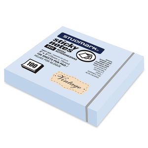 NOTAS ADHESIVAS VINTAGE STUDMARK 3 X 3P 100H AZUL NOTAS ADHESIVAS VINTAGE STUDMARK 3 X 3P 100H AZUL