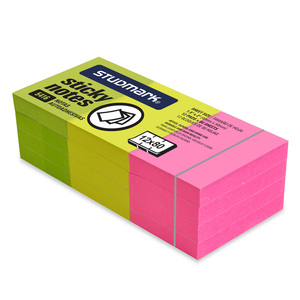 NOTAS ADHESIVAS NEON STUDMARK 1.5 X 2P 80H NOTAS ADHESIVAS NEON STUDMARK 1.5 X 2P 80H