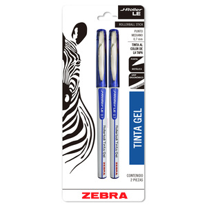 ROLLERBALL ZEBRA J-ROLLER AZUL 2U (TINTA GEL , ROLLERBALL ZEBRA J-ROLLER AZUL 2U (TINTA GEL ,