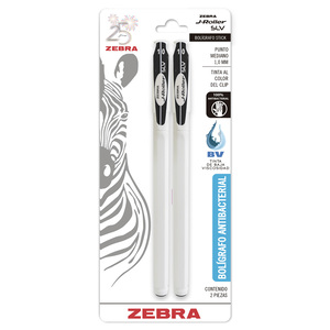 BOLIGRAFO ZEBRA J-ROLLER NEGRO 2U (PUNTO MEDIANO