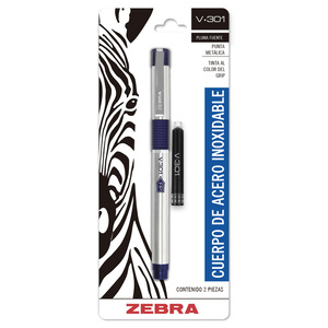 PLUMA FUENTE ZEBRA V-301 AZUL 1U (TINTA LIQUIDA, PLUMA FUENTE ZEBRA V-301 AZUL 1U (TINTA LIQUIDA,