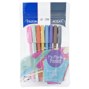 BOLIGRAFO AZOR PASTEL 8U PTO DE AGUJA 0.7MM FINO BOLIGRAFO AZOR PASTEL 8U PTO DE AGUJA 0.7MM FINO