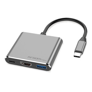 ADAPTADOR ARGOM USB TIPO C MACHO A USB 3.0 / HDMI ADAPTADOR ARGOM USB TIPO C MACHO A USB 3.0 / HDMI