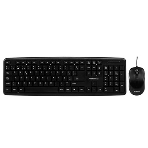 TECLADO Y MOUSE ARGOM USB ESPANOL NEGRO TECLADO Y MOUSE ARGOM USB ESPANOL NEGRO