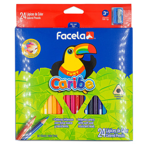 LAPIZ DE COLOR FACELA TRIANGULAR 24U LAPIZ DE COLOR FACELA TRIANGULAR 24U