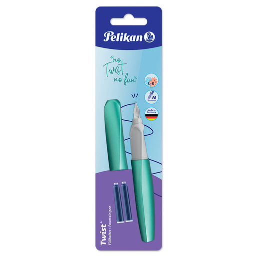 PLUMA FUENTE TWIST VERDE MENTA