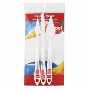 JUEGO DE ESPATULAS DE PLASTICO 3U JUEGO DE ESPATULAS DE PLASTICO 3U
