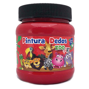 PINTURA DEDOS  ZOO ART  ROJO 250ML PINTURA DEDOS  ZOO ART  ROJO 250ML