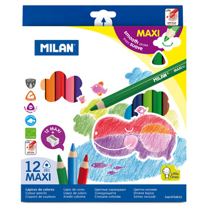LAPICES DE COLOR MILAN TRIANGULARES 12U LAPICES DE COLOR MILAN TRIANGULARES 12U