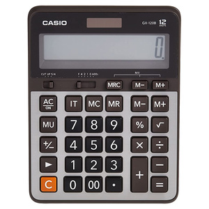 CALCULADORA CASIO GX-120B-W-DC 12 DIGITOS/DE ESCR.