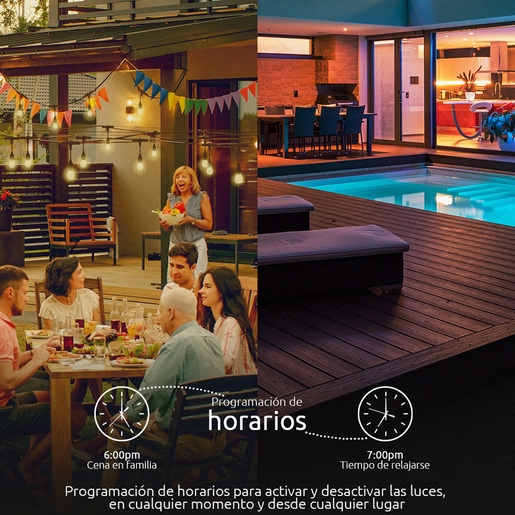 FOCO INTELIGENTE NEXXT GUIRNALDA PARA EXTERIORES RGB NHB-O100