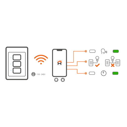 INTERRUPTOR NEXXT INTELIGENTE TRIPLE NHE-T100