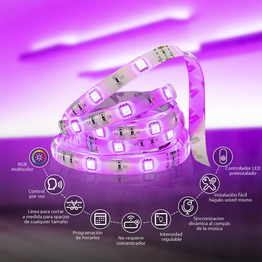 LUZ LED NEXXT INTELIGENTE 5 METROS NHB-S611