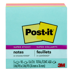 NOTAS ADHESIVAS POST-IT 3X3P 5U (MIAMI) NOTAS ADHESIVAS POST-IT 3X3P 5U (MIAMI)