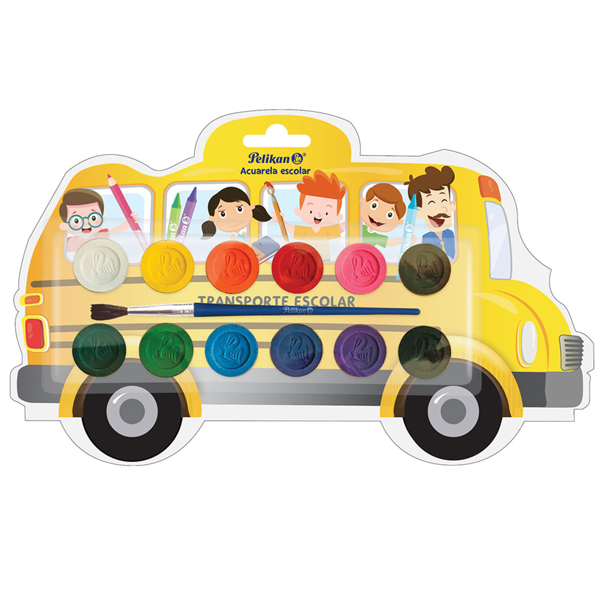 ACUARELA LAVABLE ESCOLAR C/12