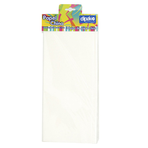 PAPEL DE CHINA DIPAK 3 HOJAS BLANCO