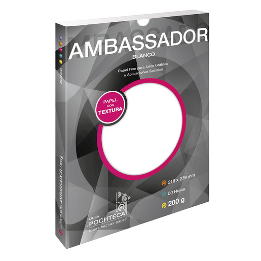 PAPEL AMBASSADOR BLANCO 200G 50HJS