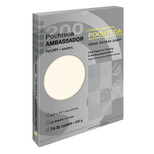 PAPEL AMBASSADOR MARFIL 200G 50HJS