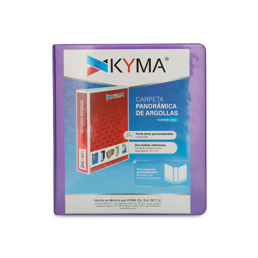 CARPETA PANORAMICA KYMA ARILLO O 1PG MORADO
