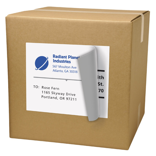 ETIQUETA BLANCA PERMANENTE INKJET 21.6 CM X 27.9 CM PAQ 25