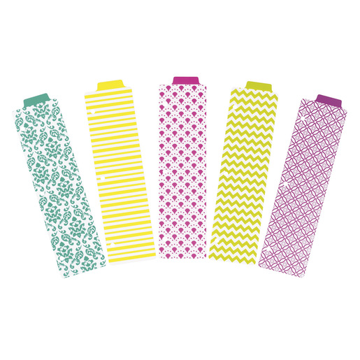 SEPARADOR PLÁSTICO PERSONALIZABLE, 5 PESTAÑAS VARIOS DISEÑOS