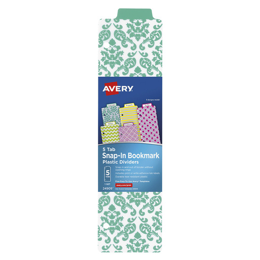 SEPARADOR PLÁSTICO PERSONALIZABLE, 5 PESTAÑAS VARIOS DISEÑOS