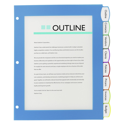 SEPARADOR PLÁSTICO ULTRALAST 8 PESTAÑAS