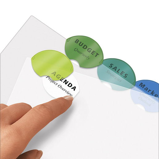 SEPARADORES PLÁSTICOS INSERTABLES 8 PESTAÑAS MULTICOLOR.