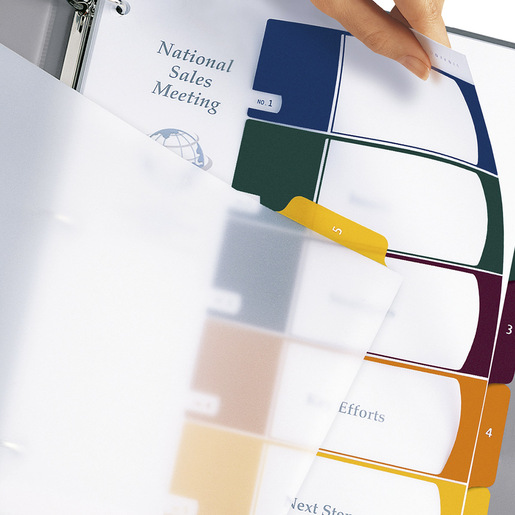 SEPARADOR CON ÍNDICE PLÁSTICO MULTICOLOR 1-5