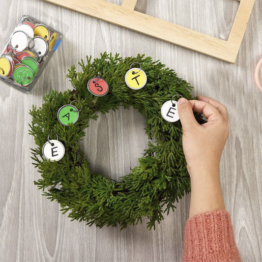 IDENTIFICADORES PARA LLAVES ARILLO METÁLICO VARIOS COLORES 3,2CM PAQ 50