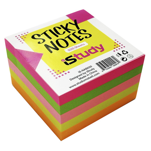 BLOCK DE NOTAS ADESHIVAS ISTUDY 500H