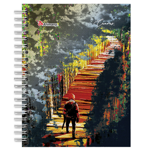 CUADERNO ESPIRAL ARIMANY CANVAS MULTIMATERIA 180H (PASTA DURA)