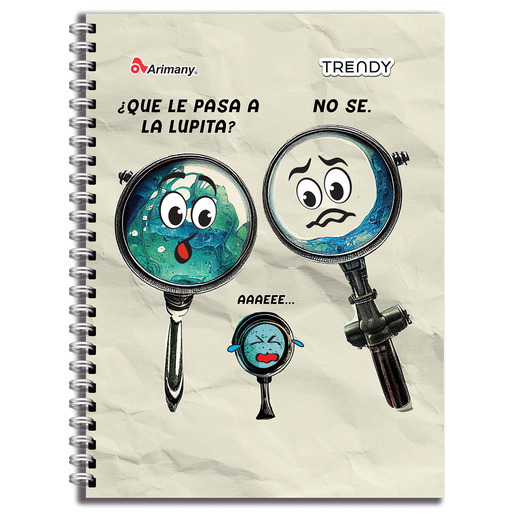 CUADERNO ESPIRAL ARIMANY TRENDY MULTIMATERIAS LINEAS 200H (PASTA SEMI DURA)