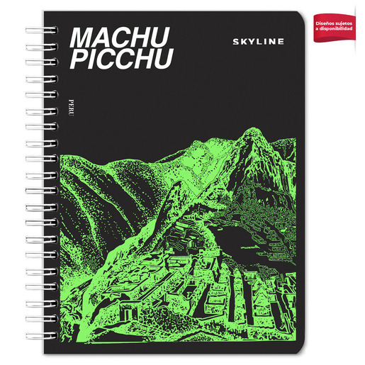 CUADERNO ESPIRAL ARIMANY SKYLINE CUADRO 100H (PASTA SEMI DURA)