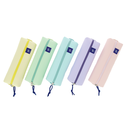 ESTUCHE EUROPEAN PVC RECTANGULAR MEDIANO (COLORES PASTEL SURTIDOS)