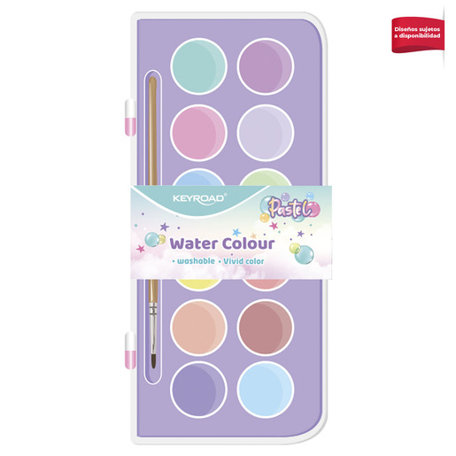 ACUARELAS KEYROAD PASTEL 12U