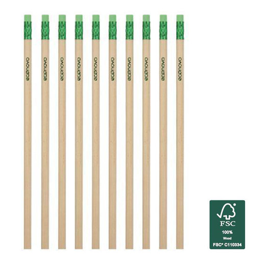 LAPIZ DE GRAFITO ECONOVO MADERA 10U