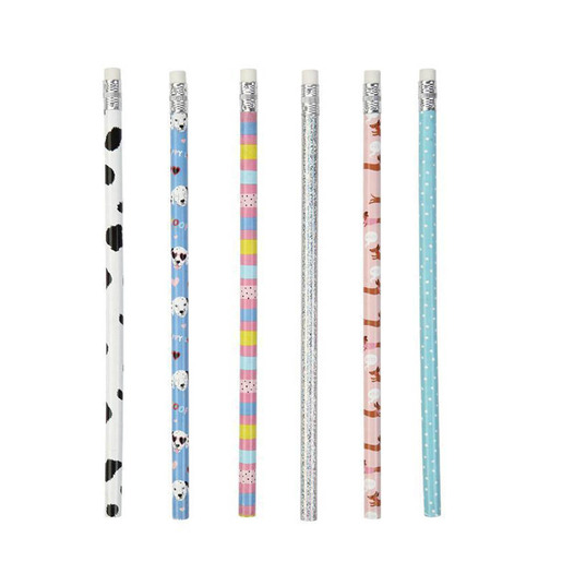 LAPIZ DE GRAFITO PERRITOS 6U