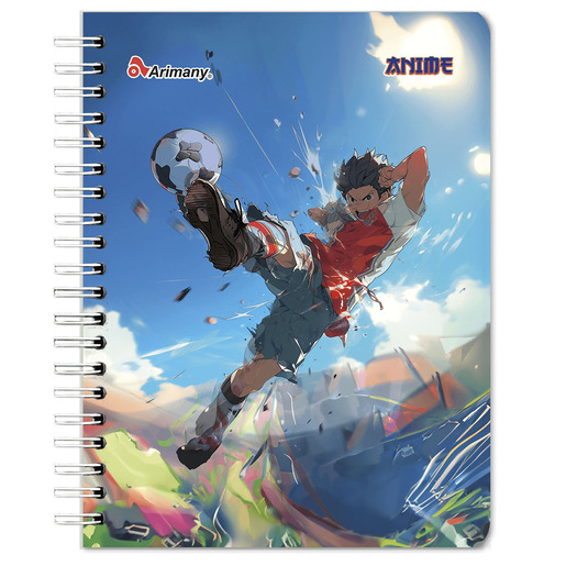 CUADERNO ESPIRAL ARIMANY ANIME LINEAS 200H (PASTA SEMI DURA)